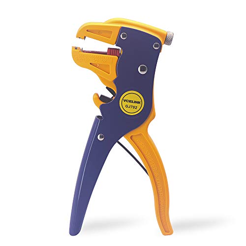 VCELINK Automatic Wire Stripper and Cutter Professional 2 in 1 Adjustable Automatic Cable Wire Stripper and CutterEagle Nose Pliers
