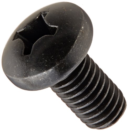 Steel Pan Head Machine Screw Black Oxide Finish Meets ASME B1863 2 Phillips Drive 8-32 Thread Size 1-14 Length Fully Threaded Import Pack of 100