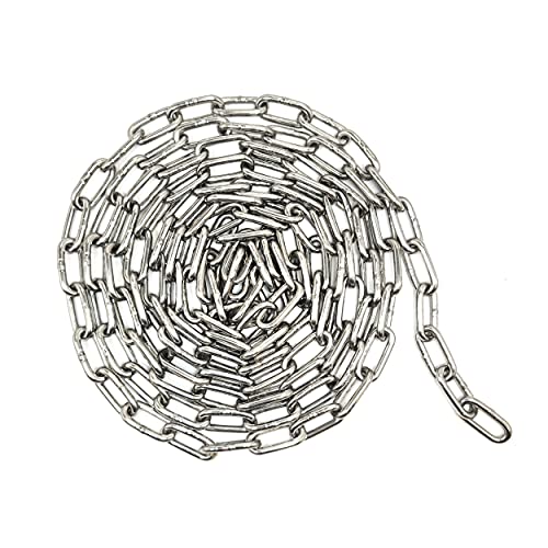 532in X 10ft Weld Stainless Steel Straight Link Chain for Home Improvement Swing Pet Camping Capacity 500lbs