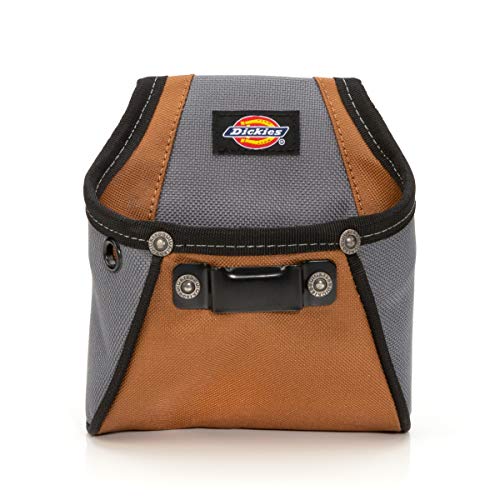 Dickies Rigid NailScrew Work Pouch with Tape Measure Clip Universalfit Steel Clip for Tool Belt Riveted Seams Built to Last